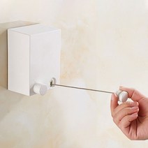 비바그린 스마트 와이어 빨래줄 자취생선물 부착식 4M 건조대 자취필수품 블랙컬러, 1개