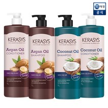 [애경] 케라시스 내추럴레시피 아르간오일/코코넛오일 샴푸/컨디셔너 1L, 상품명:코코넛오일 샴푸 1L