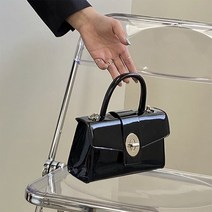 버클 애나멜 토트 크로스 미니 체인 숄더