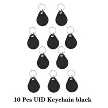 RFID 액세스 제어 복제 배지 NFC 스마트 칩 0 블록 재기록 복사 키 Fob 13 56MHZ 1K S50 복사기 태그 5 10 피스, 10PCS-UIDK-Black
