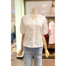 로엠 빅카라 아일렛 블라우스 RMBLC37RTC