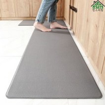 민스리빙 모던 주방 발매트 북유럽 싱크대매트 무지 PVC, 민트