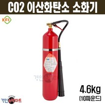 CO2 이산화탄소 소화기 4.6kg(10파운드) 10LB 철제 통신실 전기실
