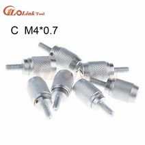 M4 * 0.7 힘 측정 장치 잠금 고정 나사 스토퍼 마이크로 미터 부품, C 1PC