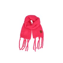 포르테포르테 여성 브러쉬드 모헤어 프린지 스카프 (9740_my scarf 2570) 핑크