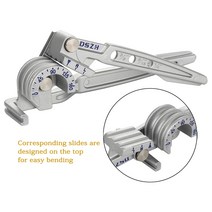 파이프 벤딩기 동관 밴딩기 비닐하우스 동파이프 밴딩 수도 배관 절곡기 튜브 벤더 3in1 벤더 튜브 벤딩 머신 180도 미터법 튜빙 벤더 벤딩 머신 핸드 툴 6mm 8mm, 한개옵션0