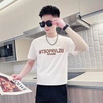 DT30245여름라운드레터링맨티셔츠