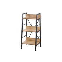 씨앤씨구스 사무용책장 디엘르 멜리A 400 슬림 3단책장 틈새수납장 책장, 블랙