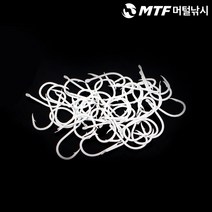 감성돔 백지누 덕용바늘 50개입 바다 낚시바늘, 50개