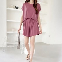 [바보사랑] 여성 여름 시원한 스커트 치마 바지 세트