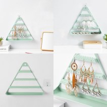 마트498 3단 귀걸이진열대(민트) 팔찌진열대 전시다이 귀걸이함 악세사리걸이 쥬얼리쇼케이스 귀금속진열장