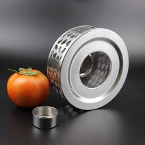 촛불난로 무선캔들워머 휴대용 스테인레스 스틸 차 히터 내열성 주전자 히터 스토브 우유, 한개옵션0