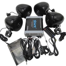 바이크 오토바이 오디오 2000W 4.1CH SHKC7800NLP98DB FM 라디오 SD USB 상어, 01 Black