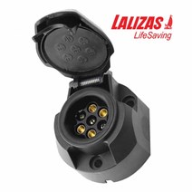 LALIZAS 유럽식 7핀 트레일러 하네스 차량측 소켓 LAZ-11887, 단품