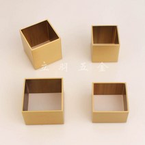 북유럽 가구 다리 호두나무 식탁의자 순동백발싸개 북유럽 원목가구 소파 사각형 황동 철물보호발싸개, 12 길이45와이드45높음25두꺼움1.5