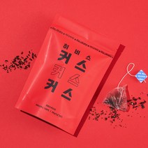 리디아타 히비스커스커스커스 히비스커스 차 꽃 잎 무카페인 티 허브차 삼각 생분해 티백, 25개입 x 2개