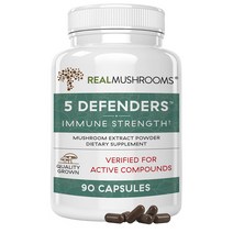 해외 Real Mushrooms 버섯 영지 마이타케 차가 90캡슐, 1개