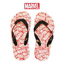 MARVEL 마블 로고레드 쪼리 발편한 신발 슬리퍼 빅사이즈315 비치샌들 아쿠아슈즈