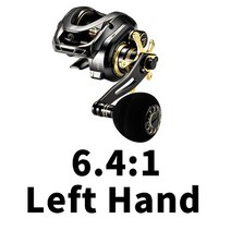 GKA300 베이트 캐스팅 릴 마그네틱 브레이크 릴 9.5KG/22LB 드래그 파워 9, 7, Other + 협력사, 6.4 Left Golden