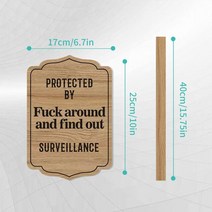 도로명주소판 건물주소 명패 yard sign home security warning sign with 스테이크 장식 home garden decor 할로윈 파티 용품, a