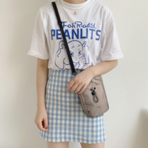 신고메고 브리사 남성 여성 나일론 스트링 미니 크로스백