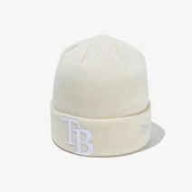 뉴에라 MLB 베이직 커프 탬파베이 레이스 비니 아이보리 13338459