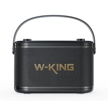 카페 버스킹 블루투스 스피커 Camigo H10S (무선 마이크 증정) 100W 캠핑 노래방 라이브 방송 야외 더블유 킹 W KING, Camigo H10S +전용파우치