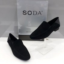 소다 소다아울렛 여성 벨벳 소재 단화 FLF002DA10 검정