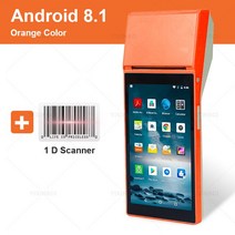 영수증사진기 포토프린터 안드로이드 휴대용 단말기 POS PDA 열상 영수증 프린터 블루투스 NFC 판매 시스, 03 Scanner Version_01 EU 플러그