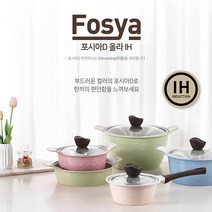 풍년 포시아D 올라 IH 통주물 인덕션 세라믹코팅 편수 양수 전골 곰통 냄비세트 판촉 집들이선물 신혼부부선물 명절선물, 24양수