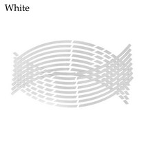 부품 오토바이 데칼 스티커 혼다 XR400MOTARD CRF250L M CRF1000L XR650R 용 자동 휠, [06] silver white 1Pcs
