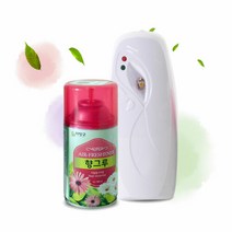 브랜드없음 [리빙굿] 자동분사기 방향제 본품 + 리필향, 자동분사기+아쿠아향