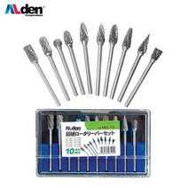 알덴 초경로타리바세트(10Pcs) MEL10 / 금형드릴절삭 사상용 세공 목공 공구, 10개