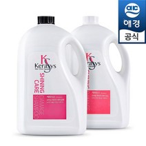 애경 케라시스 샤이닝 대용량 샴푸/린스 4000ml+펌프+샴푸 180mlx2개, KS샤이닝 샴푸 4L+펌프_증정