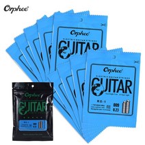 입문용 키보드 Orphee RX-1 일렉트릭 기타 용 단일 스트링 교체 1st E-String .009 10 팩 니켈 합금 초경량 장력, [01] RX-1