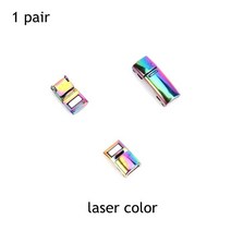 AF1 신발끈 버클 메탈 신발 액세서리 금속 레이스 잠금 스니커즈 키트 에어 포스 원 장식 끈, Laser color_CHINA