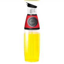 새로 노 드립 스파우트 오일 식초 Leakproof 유리 디스펜서 병 주방 도구 500ml /250ml, red250ml, 하나