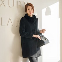 마담그레이스 / CT21078 햅번 밍크퍼 알파카코트