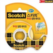 3M 스카치 투명 양면 테이프 디스펜서 136(12mm 6.35m)