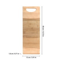 돌 빨래판 미니 실리콘 세탁 옷 빨래판 대나무 나무 세탁판 손세탁 소박한 나무 손 소형, 40x18x1.8cm, 01 40x18x1.8cm