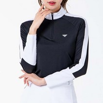 여성 골프복 여자 골프 웨어 긴팔 반집업 티 셔츠 골프연습복 상의
