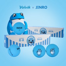 볼빅 진로 두꺼비 비비드 롱 4피스 + 볼마커 세트, 블루, 12세트