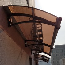 550X8200 계단캐노피 주차장 차양시스템 차광막 고정식어닝 DIY차양 렉산색상, 그린, 레드, 실버