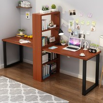 쌍둥이 책상 2200 2400 트윈 형제 자매 이인용 컴퓨터 심플 더블 데스크탑 가정용, H 200x50x75cm