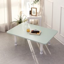 린이만물상 접이식밥상 손님상 큰상 3인 2인용 4인 마블 교자상 좌식상 잔치 집들이상 4인용 사각 원룸 다과상 자취 노트북 컴퓨터 찻상 튼튼한 테이블 철제다리 책상 화이트 블랙, 프레쉬민트(무광)