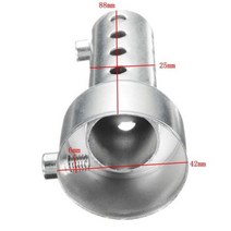 오토바이 Can DB 킬러 소음기 소음 제거기 배기 조정 가능한 머플러 35mm42mm45mm48mm60mm, Short 42mm, CHINA