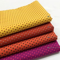 원단킹 [면20수]3mm 칼라미니도트 4종-2206 (5514051), 스칼렛