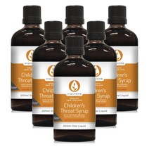 키위허브(KIWIHERB) 키위허브 어린이 오가닉 쓰로트 (목) 시럽 200ml X 6개, 1200ml, 1세트