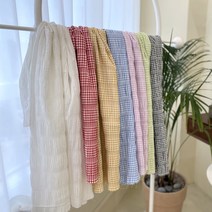 527 탐나요 체크 리플 시어서커 원단 5종, 메리, 연블루