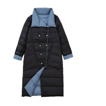 구스롱다운 경량구스패딩 리버서블패딩 겨울잠바 플러스 사이즈 4xl 5xl 롱 다운 자켓
